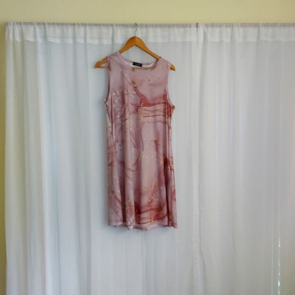 NWOT Camisa Lavender & Gold Marble Dress